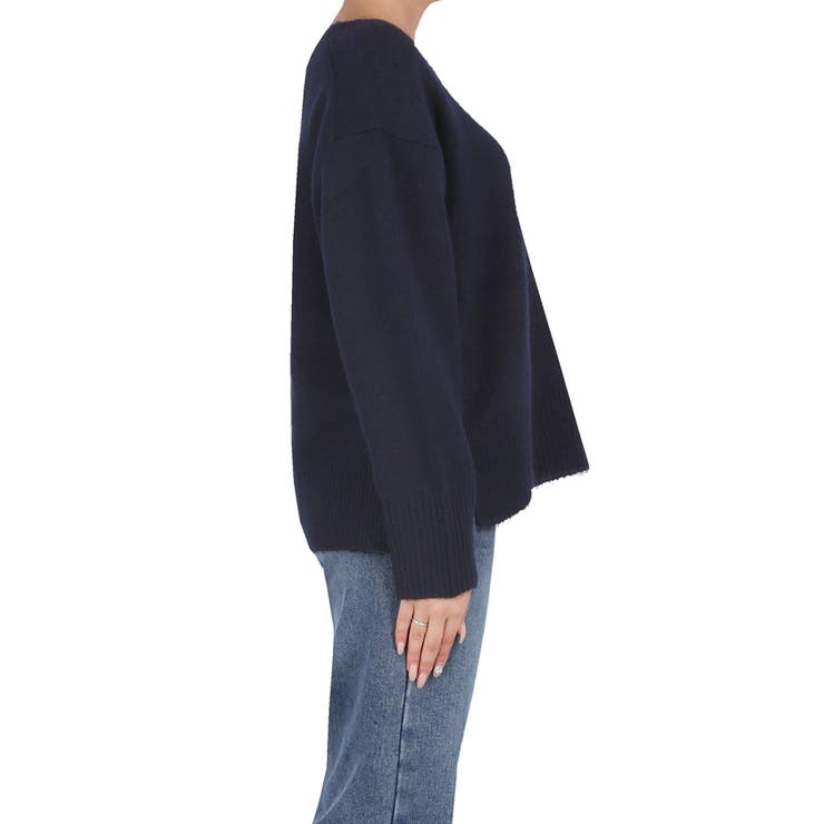 上質さとリラックス感が漂う大人のヤク風Vネックプルオーバーニット | coca | 詳細画像9 