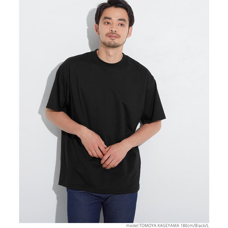 メンズ シルキータッチクルーネックTシャツ[品番：PA000011772