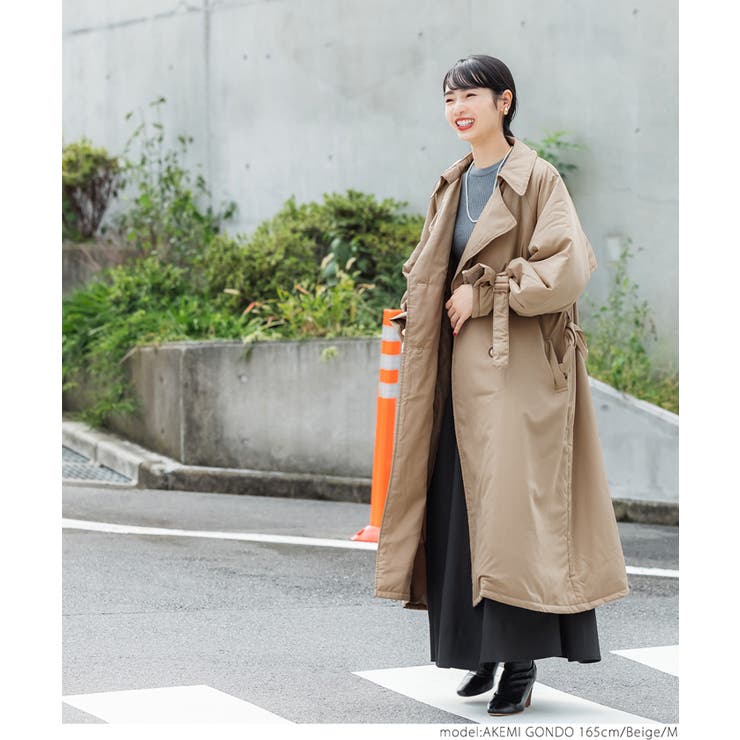 中綿キャンディスリーブトレンチコート[品番：PA000012084]｜coca
