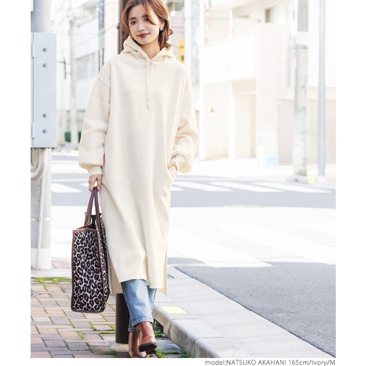 裏フリース軽量パーカーワンピース 品番 Pa Coca コカ のレディースファッション通販 Shoplist ショップリスト