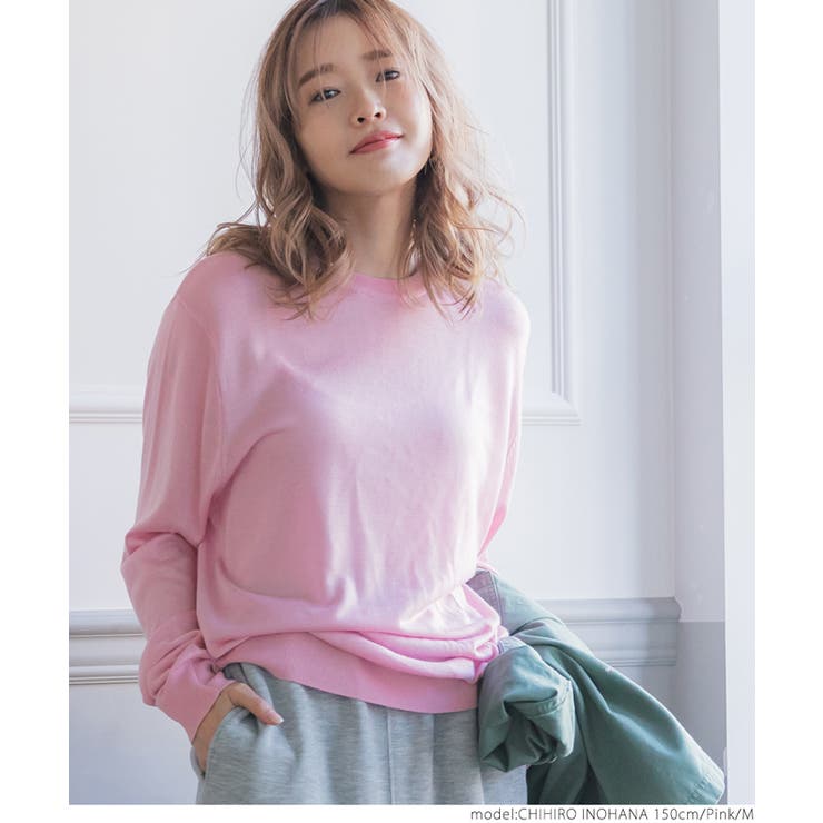 クルーネックシアーニット[品番：PA000012257]｜coca（コカ）のレディースファッション通販｜SHOPLIST（ショップリスト）