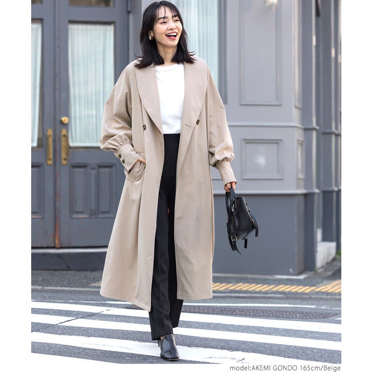【10％OFF】 バルーンスリーブロングコート[品番：PA000012210]｜coca（コカ ジャケット・アウター