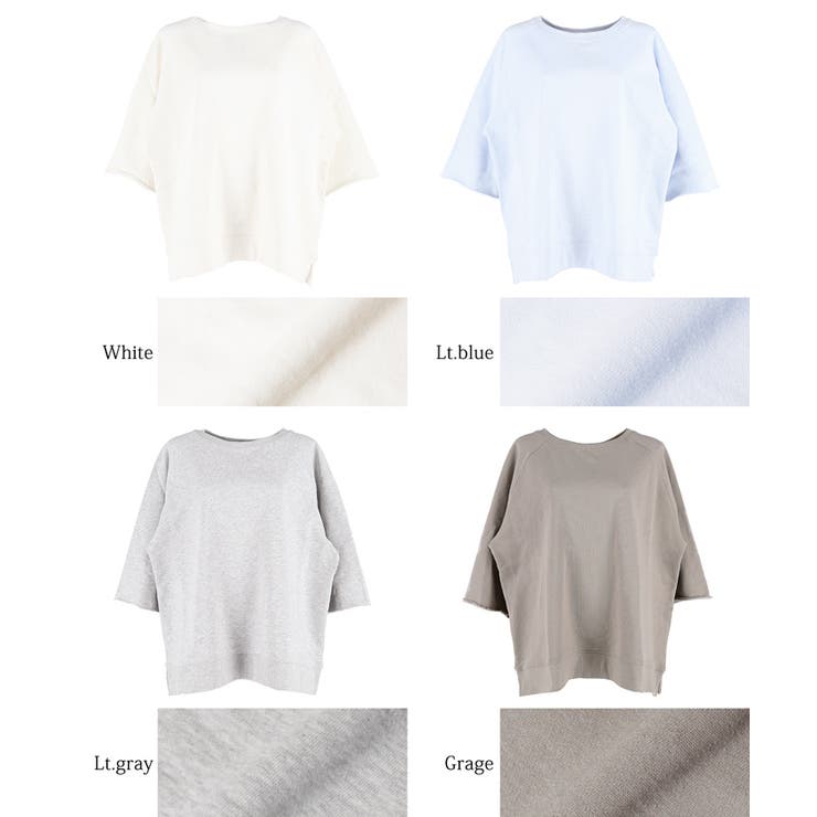 COGTHEBIGSMOKE スウェット　七分袖　Ｆ　アイボリー　レディース A'GEM/9 × .kom 『ACOVER/オコボ』 Dreaming Raglan Sweats