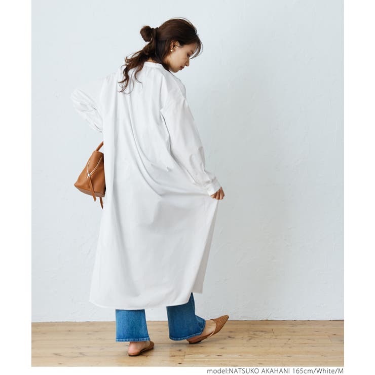 ◆MICHAA スタンドカラーシャツワンピース keamu スタンドカラーシャツワンピース | mille-vies