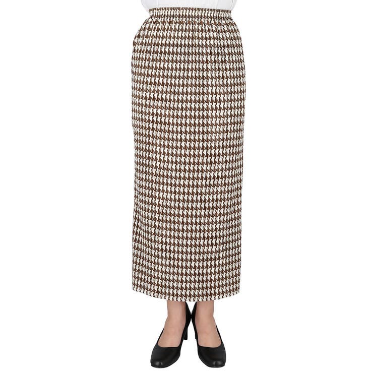 千鳥格子柄プリーツスカート[品番：PA000012878]｜coca（コカ
