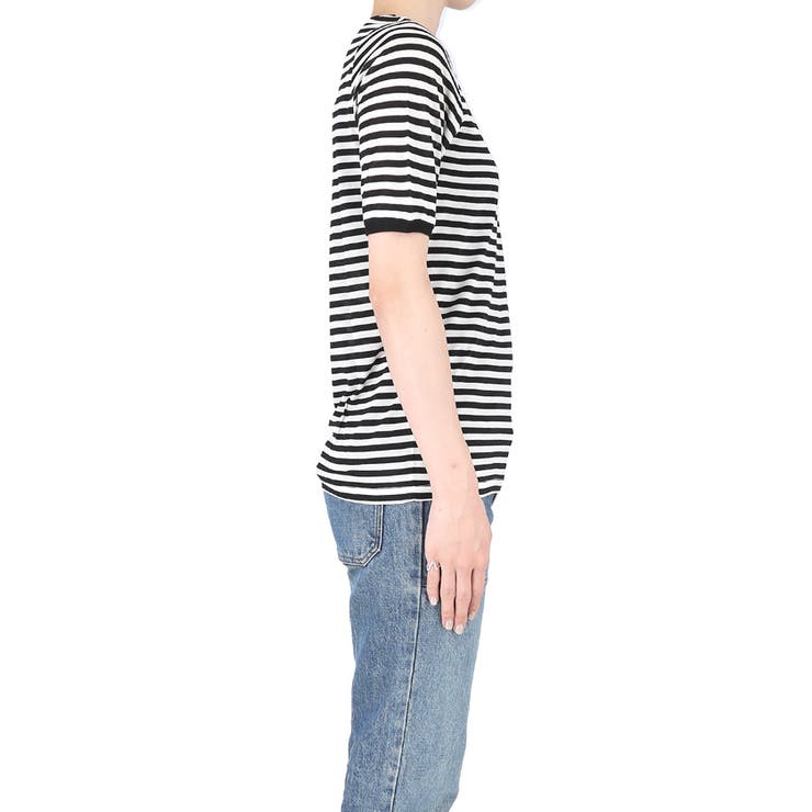 国内発即納sale◆santa monica◆シースルーボーダー♪カップ付 ボーダーシースルーカットトップ[品番：PA000012976]｜coca