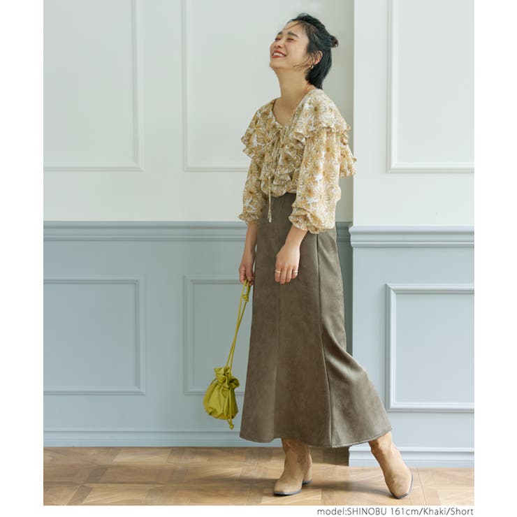 カットスウェードマーメイドスカート | coca | 詳細画像11 