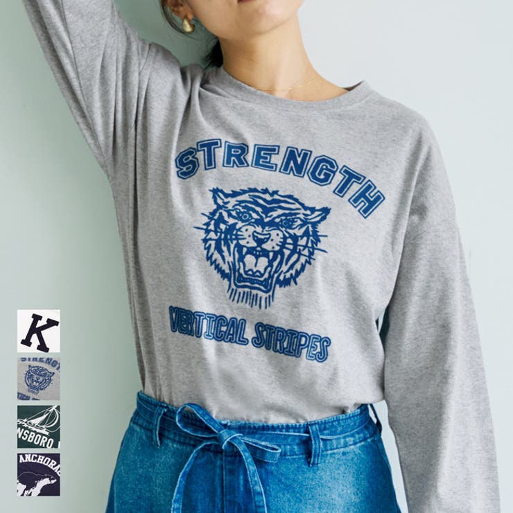 アソートフロッキープリントロングTシャツ | coca | 詳細画像1 