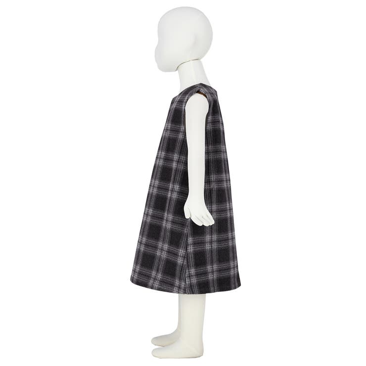 キッズ 親子お揃いチェック柄キーネックワンピース [品番：PA000013162]｜coca（コカ）のキッズファッション通販｜SHOPLIST（ショップリスト）