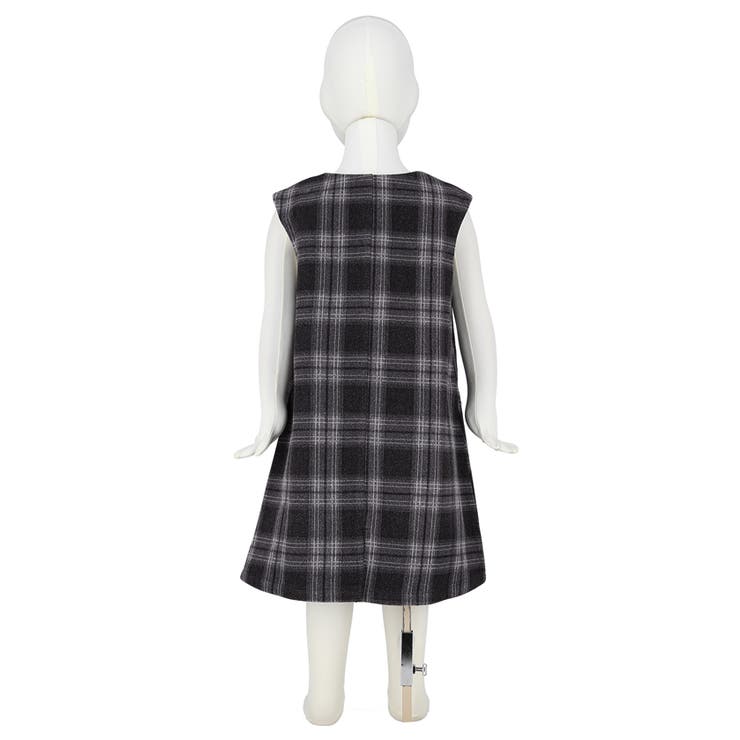 キッズ 親子お揃いチェック柄キーネックワンピース [品番：PA000013162]｜coca（コカ）のキッズファッション通販｜SHOPLIST（ショップリスト）