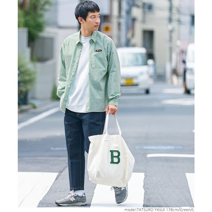 ワッペンストライプシャツ[品番：PA000013366]｜coca（コカ）の