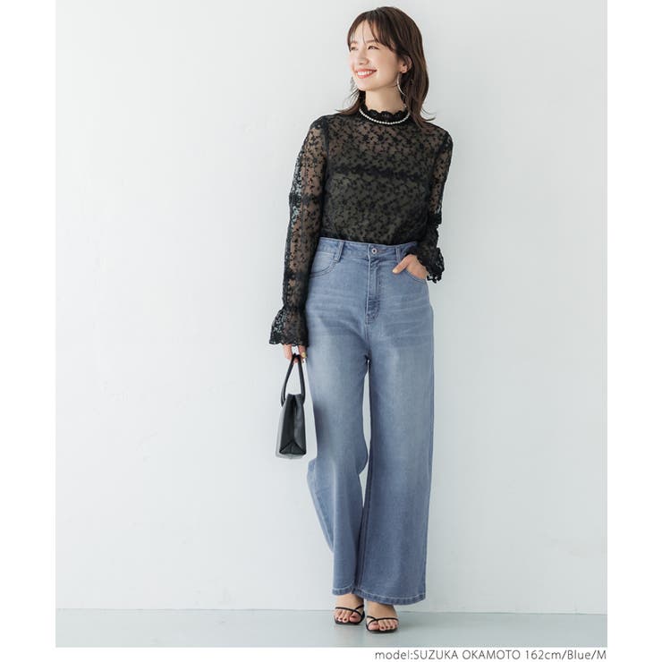 しゃがめるワイドデニム | coca | 詳細画像8 