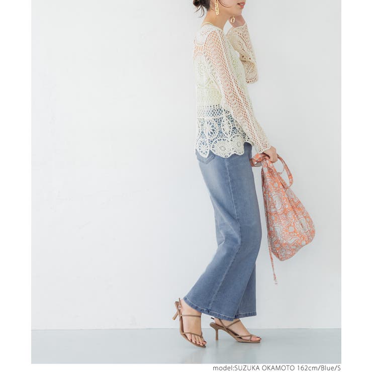 しゃがめるワイドデニム | coca | 詳細画像9 