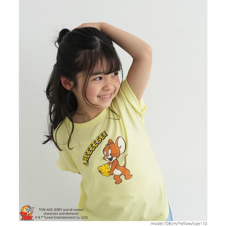 キッズ トムアンドジェリーデザイン 半袖Tシャツ[品番