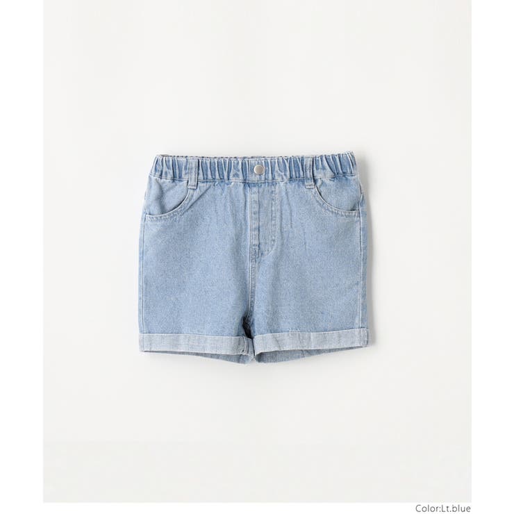 ファミリア　デニム　パンツ　ショートパンツ　キュロット デニム ショート パンツ ショーパン 短パン ハーフ キュロット