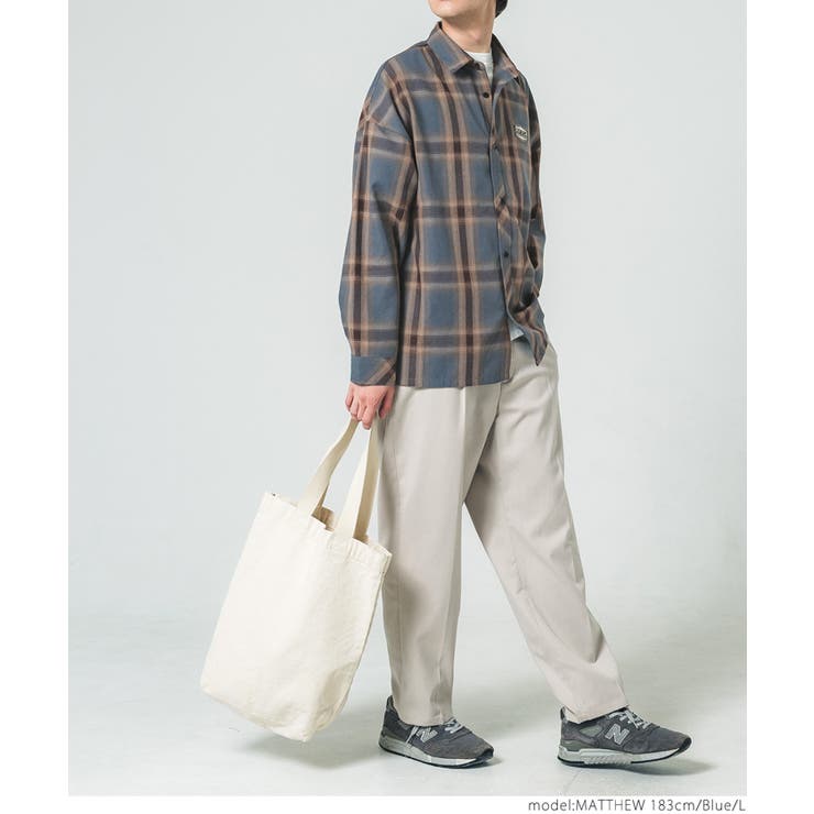 【ねねはな】KUSTOMSTYLE チェーン刺繍 シャツジャケット L ネルタータンチェック刺繍シャツ[品番：PA000014542]｜coca
