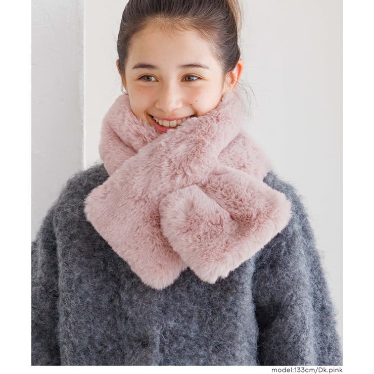 ［Dk.pink］ | 親子お揃いフェイクファーティペット ガールズ キッズ | coca