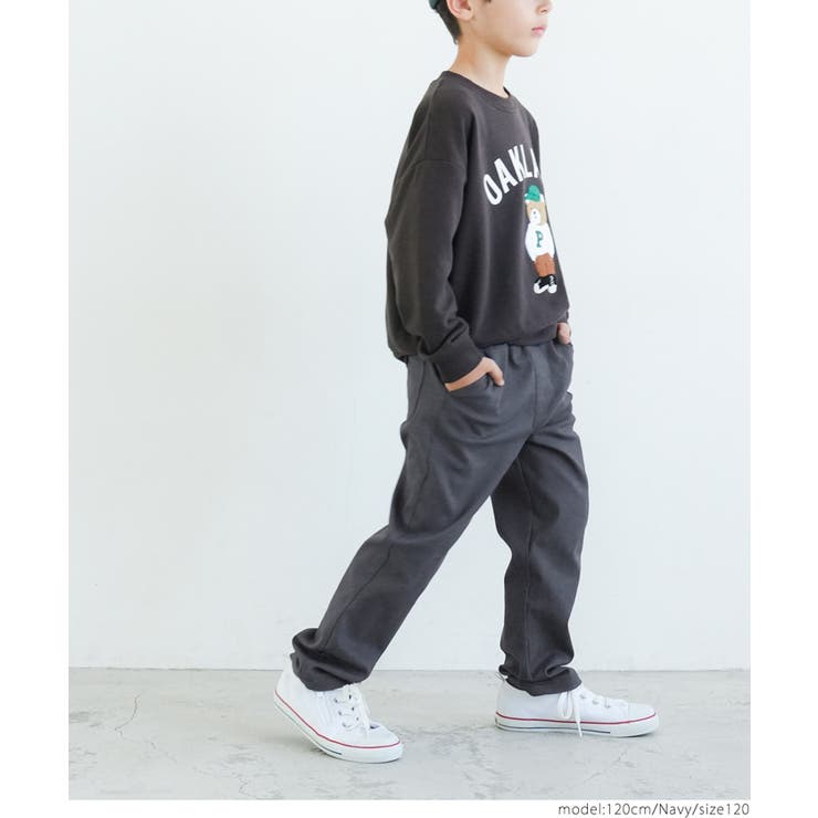 キッズ ストレッチツイルストレートパンツ[品番：PA000015135]｜coca