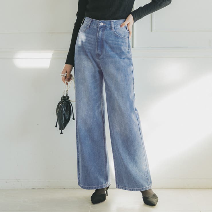 ハイウエストワイドデニム[品番：PA000015244]｜coca（コカ）の