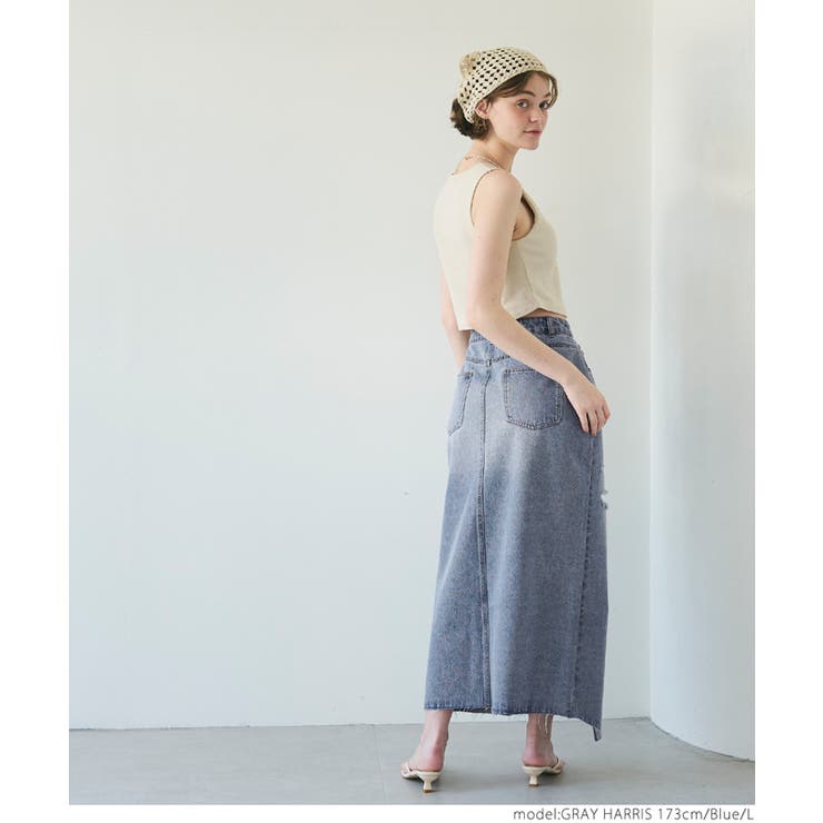 ダメージデニムスカート | coca | 詳細画像8 