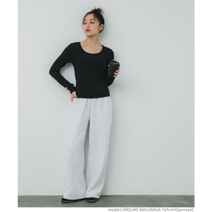 裏起毛ワイドパンツ | coca | 詳細画像10 