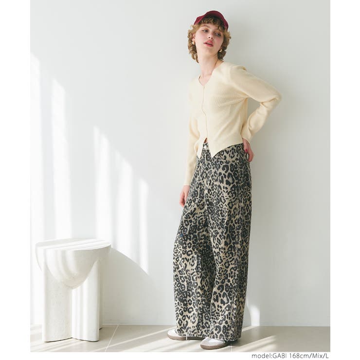 アニマルプリントワイドパンツ | coca | 詳細画像7 