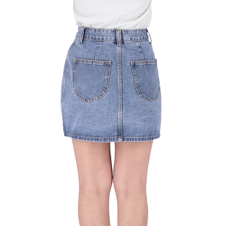 エリザベッタフランキ デニムミニスカート　ロゴ入りボタン　美品 エリザベッタフランキ デニムミニスカート ロゴ入りボタン 美品