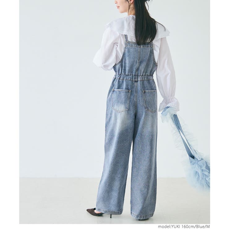 COCO DEALのデニムサロペットです♡ COCO DEAL - タンク×デニムサロペットでサマーカジュアルを