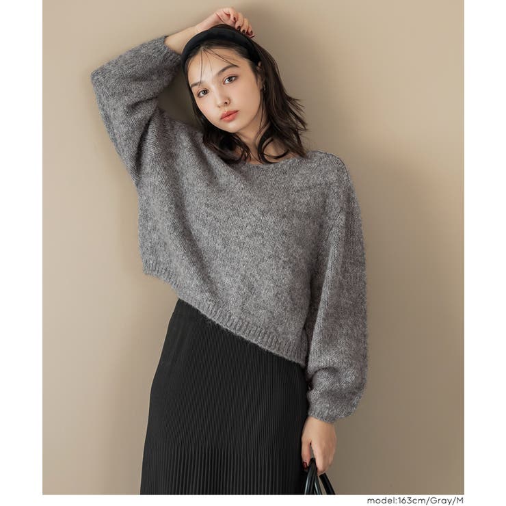 Vネックニットトップス レディース  | coca | 詳細画像15 