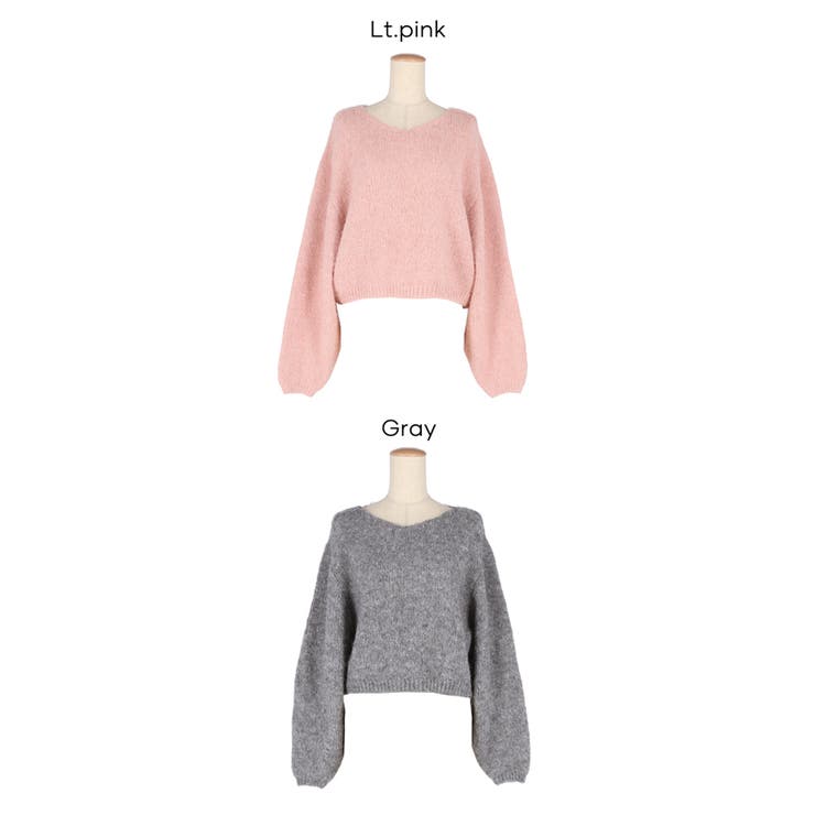 Vネックニットトップス レディース  | coca | 詳細画像18 