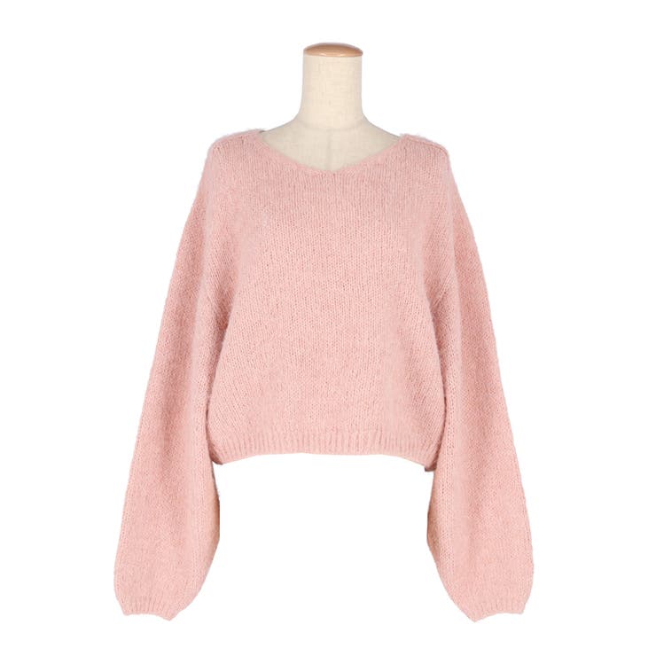 Vネックニットトップス レディース  | coca | 詳細画像2 