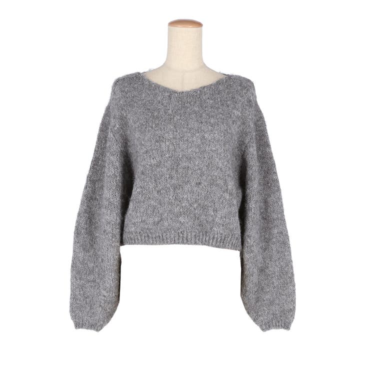 Vネックニットトップス レディース  | coca | 詳細画像3 