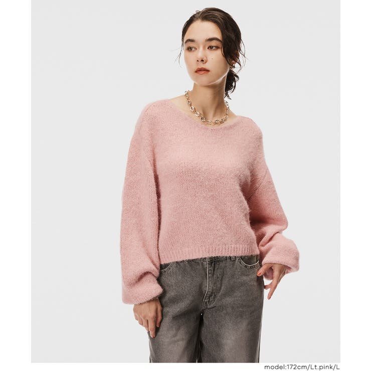 Vネックニットトップス レディース  | coca | 詳細画像5 