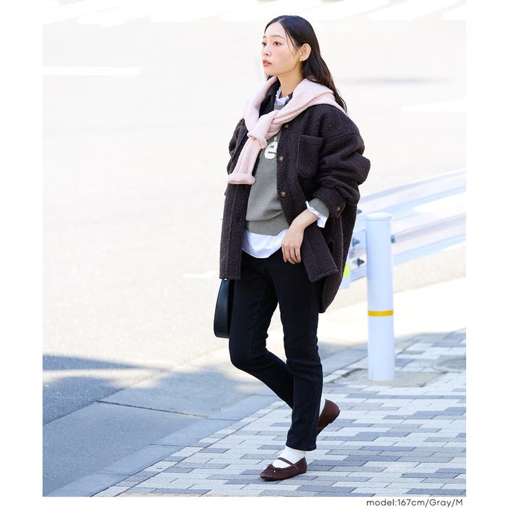 ロゴが映える、主役ニット。ダブルジャカードロゴニットトップス | coca | 詳細画像16 