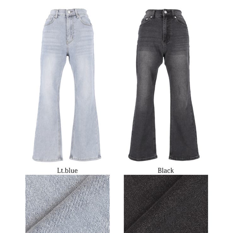 セミフレア9分丈デニムパンツ レディース | coca | 詳細画像23 