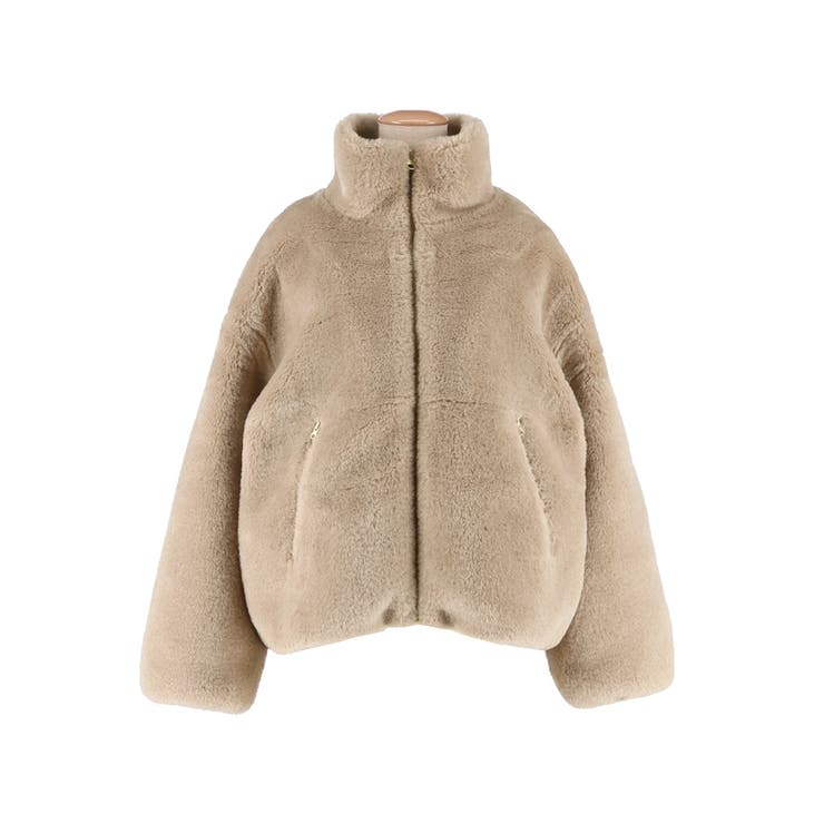 【洗える】フェイクファースタンドカラーブルゾン | coca | 詳細画像2 