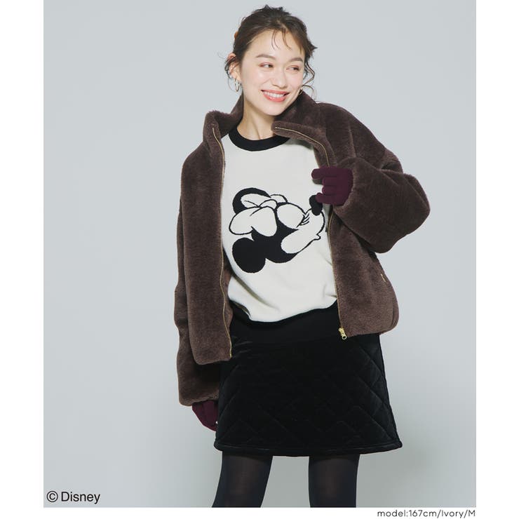 【ディズニー】ダブルジャカードニットトップス | coca | 詳細画像12 
