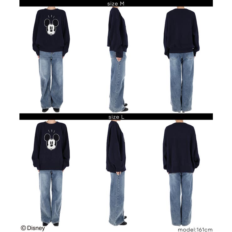 【ディズニー】ダブルジャカードニットトップス | coca | 詳細画像19 