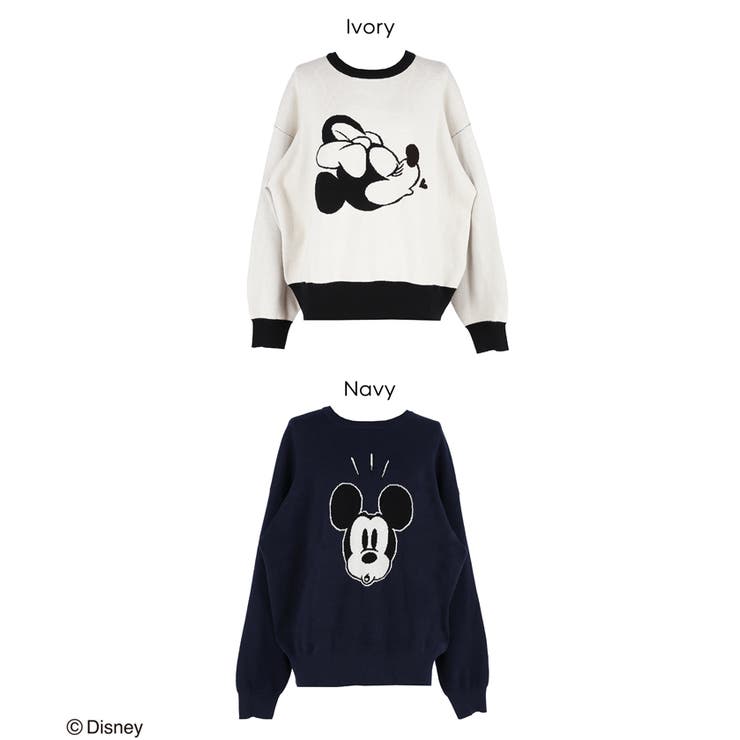 【ディズニー】ダブルジャカードニットトップス | coca | 詳細画像21 