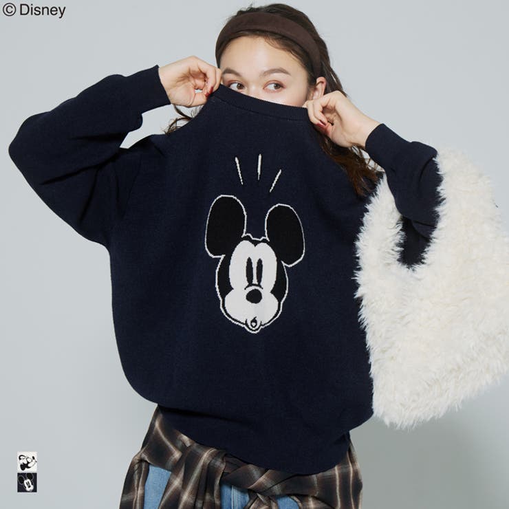 【ディズニー】ダブルジャカードニットトップス | coca | 詳細画像1 