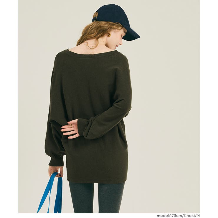 Vネックニットチュニック | coca | 詳細画像14 