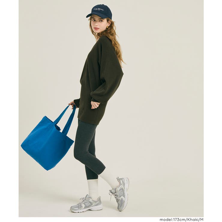 Vネックニットチュニック | coca | 詳細画像16 