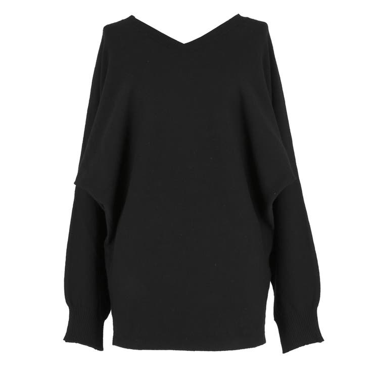 Vネックニットチュニック | coca | 詳細画像3 