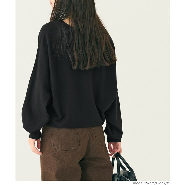 Vネックニットチュニック | coca | 詳細画像10 