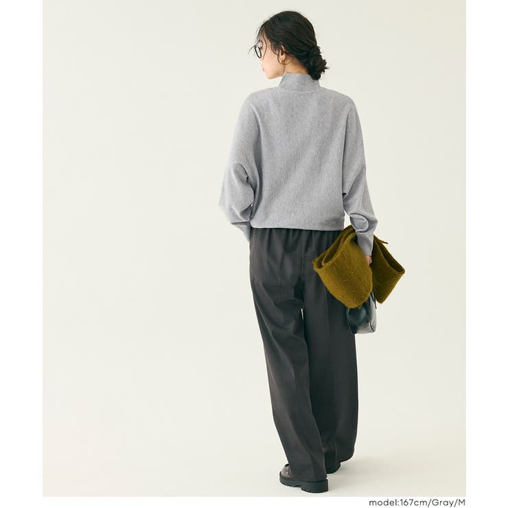 ボトルネックニットチュニック レディース | coca | 詳細画像9 