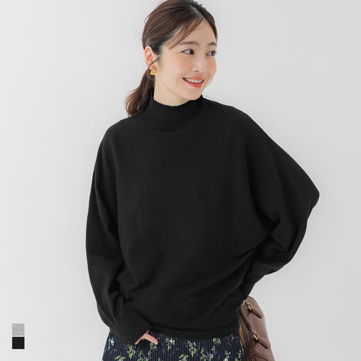 ボトルネックニットチュニック レディース | coca | 詳細画像1 