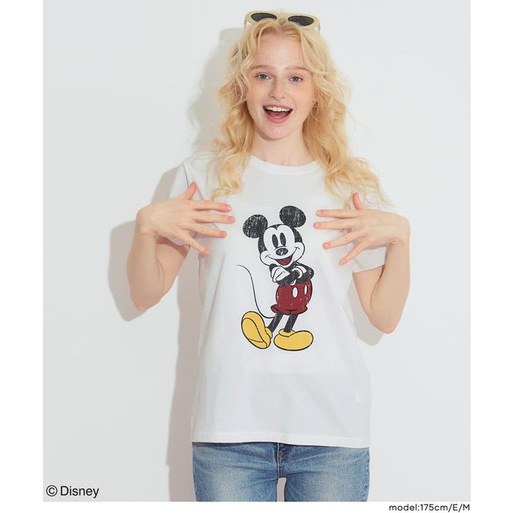 ［E］ | 【ディズニー】ウォッシュドTシャツ | coca