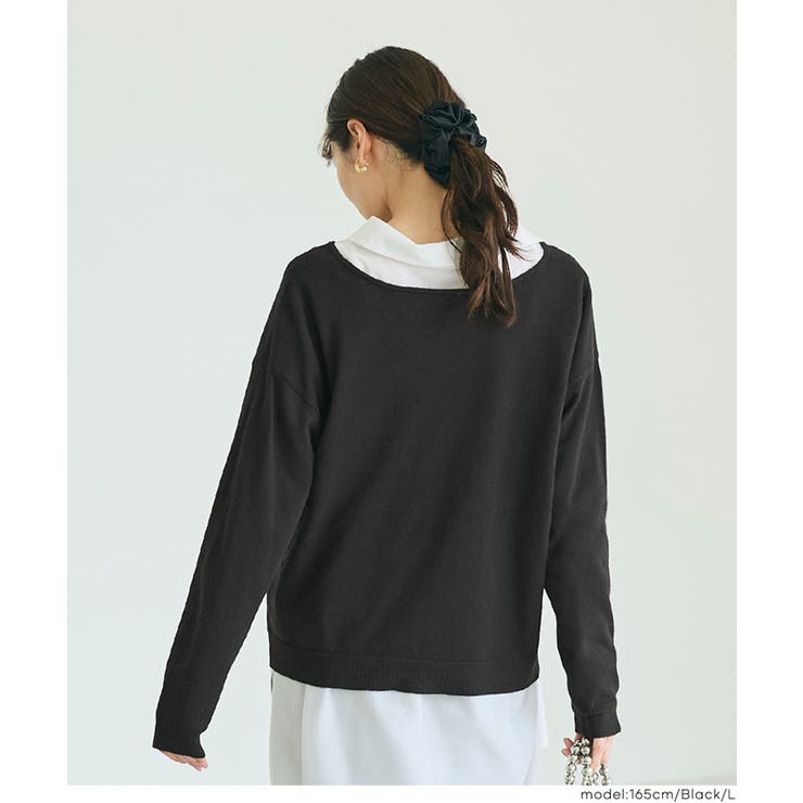 【RICH KNIT】Ｖネックプルオーバー | coca | 詳細画像11 