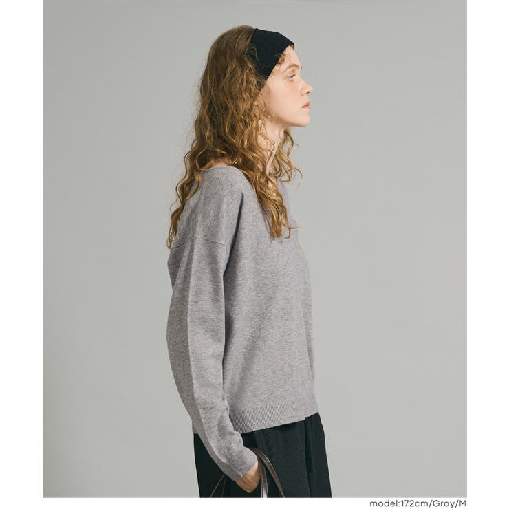 【RICH KNIT】Ｖネックプルオーバー | coca | 詳細画像15 