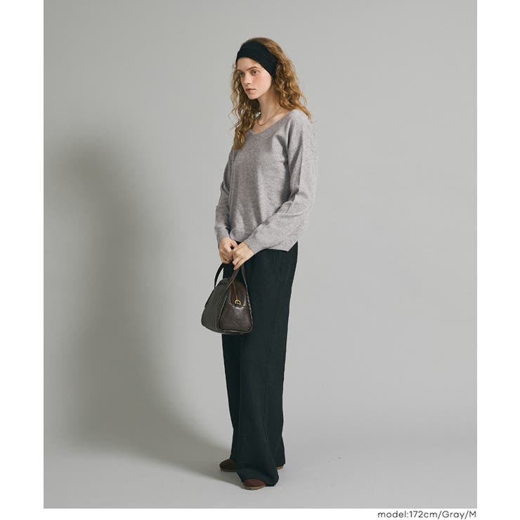 【RICH KNIT】Ｖネックプルオーバー | coca | 詳細画像17 